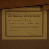 Italian winter landscape painting oil on canvas