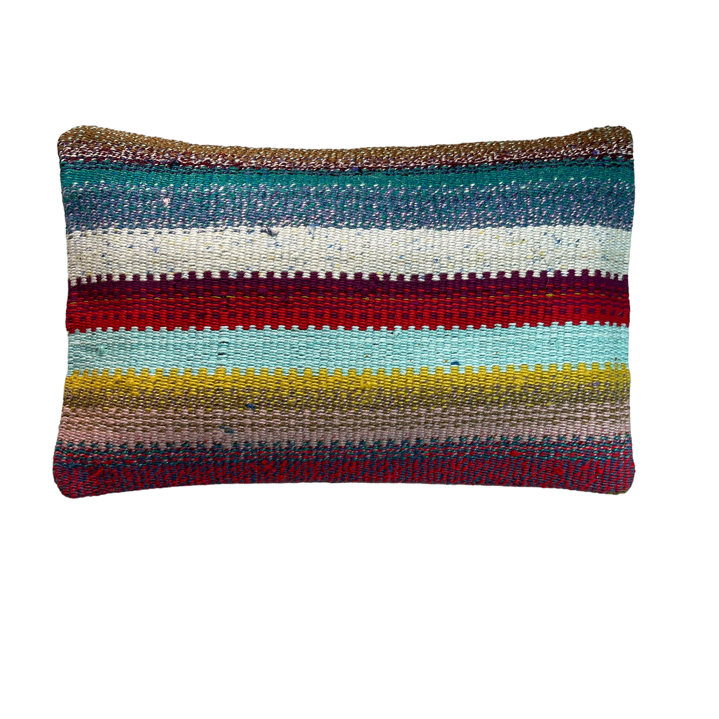 Vintage turkish kilim cushion cover, 30 x 50 cm