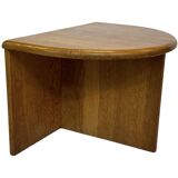 Vintage Side Table In Oak Minimalist 80's Design