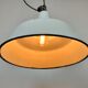 Industrial white enamel factory pendant lamp from zaos, 1960s