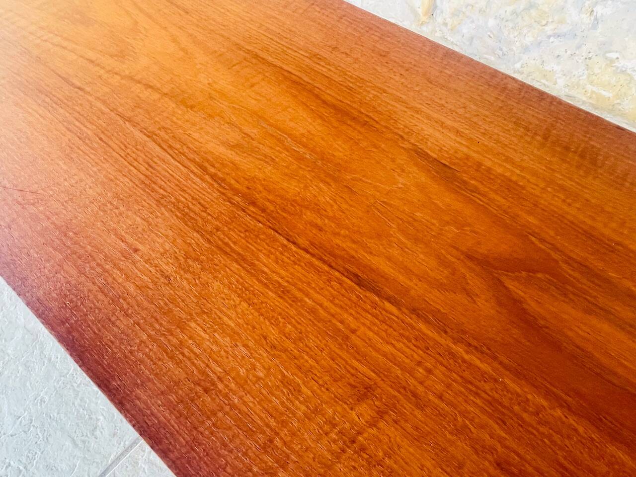 Teak coffee table in Scandinavian style, circa 1960s.