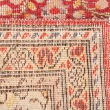 7x9 Red & Yellow Floral Persian Vintage Rug, 206x290Cm
