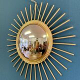 Vintage metal sun mirror