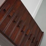 French art deco mahogany apothecary / filing cabinet, ca 1920