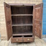 Bikaner wardrobe - Rajasthan, carved from Burmese teak.