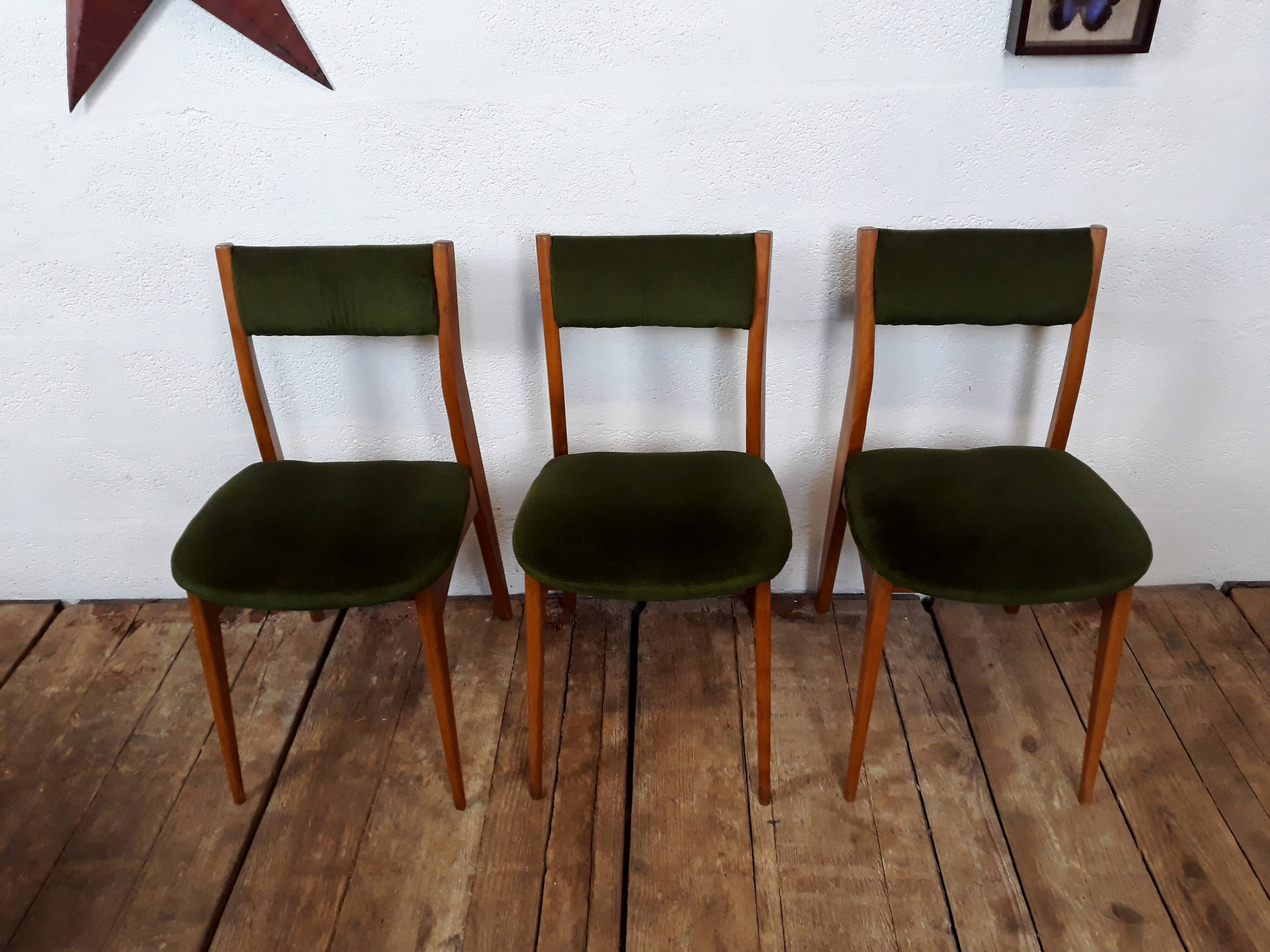 Set de 6 chaises vintage style scandinave