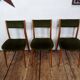 Set de 6 chaises vintage style scandinave