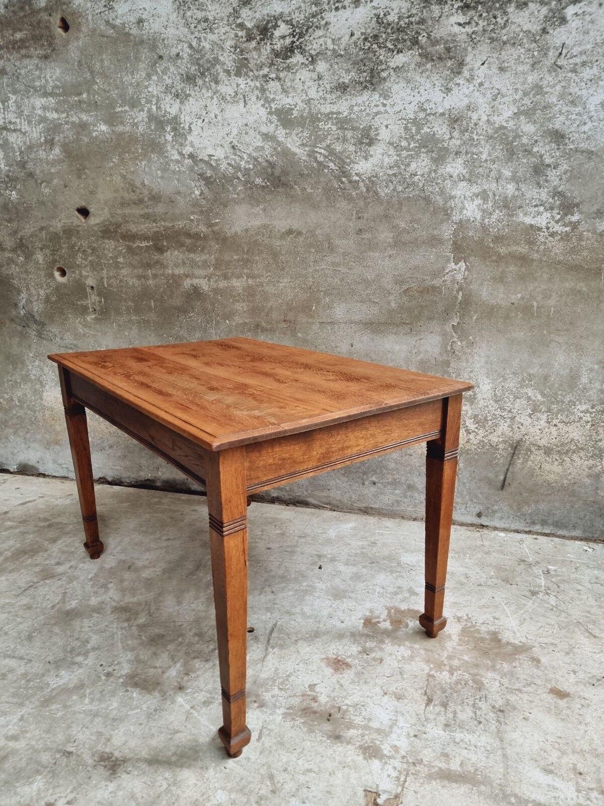 Antique oak table office table or kitchen table