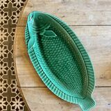 Vintage XL fish-shaped dish - Sarreguemines
