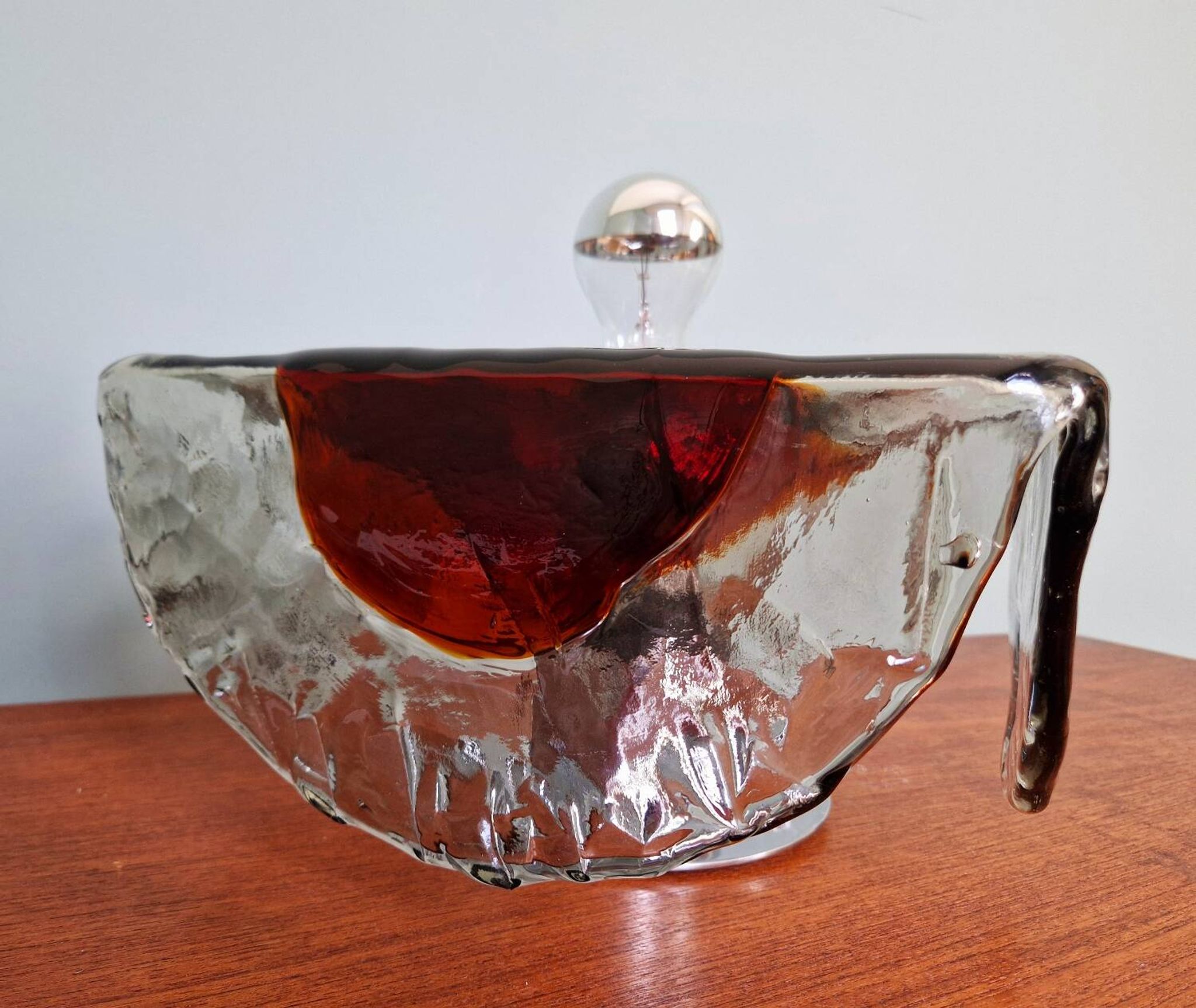 Mazzega Murano glass ceiling light, Italian design, 1960s