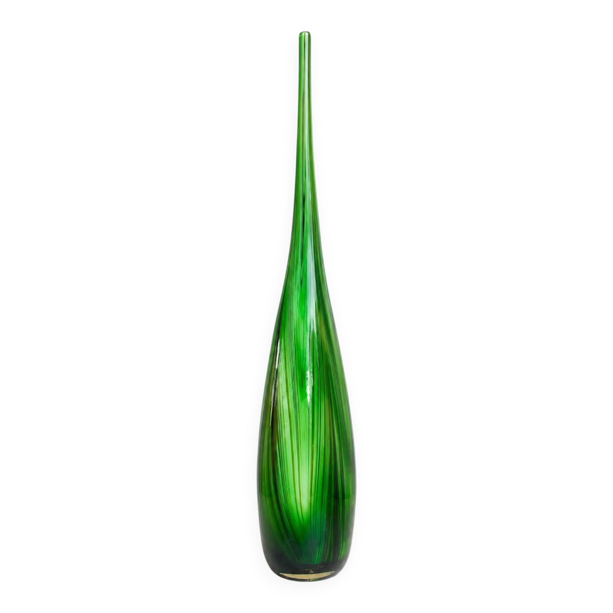 Grand vase en verre soufflé murano missoni