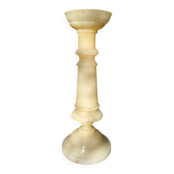 Colonne piédestal en albâtre XIXe