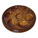 Set of 3 St Clément oyster plates 1950