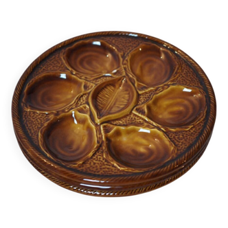 Lot de 3 assiettes à huîtres St Clément 1950