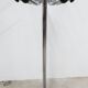 Coat rack with 12 chrome and black plastic hooks, 1960s