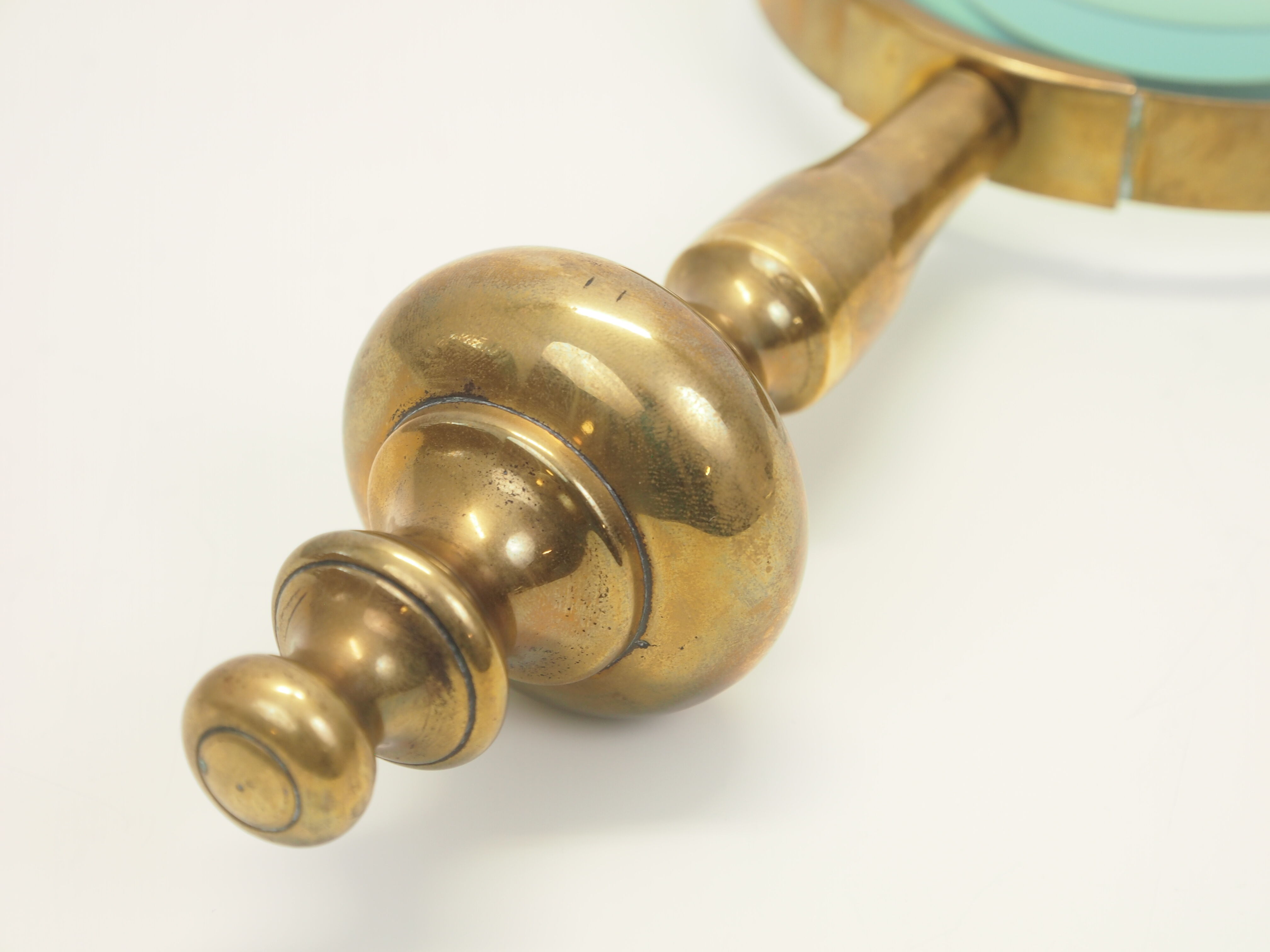 Vintage xxl brass desk magnifying glass