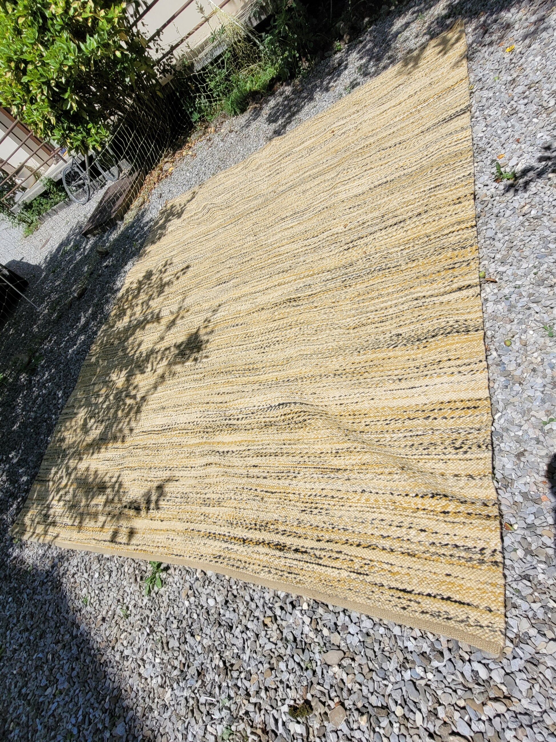 Vintage woven wool rug