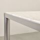 Artifort Dutch Design White Marble & Aluminium Dining Table by Kho Liang