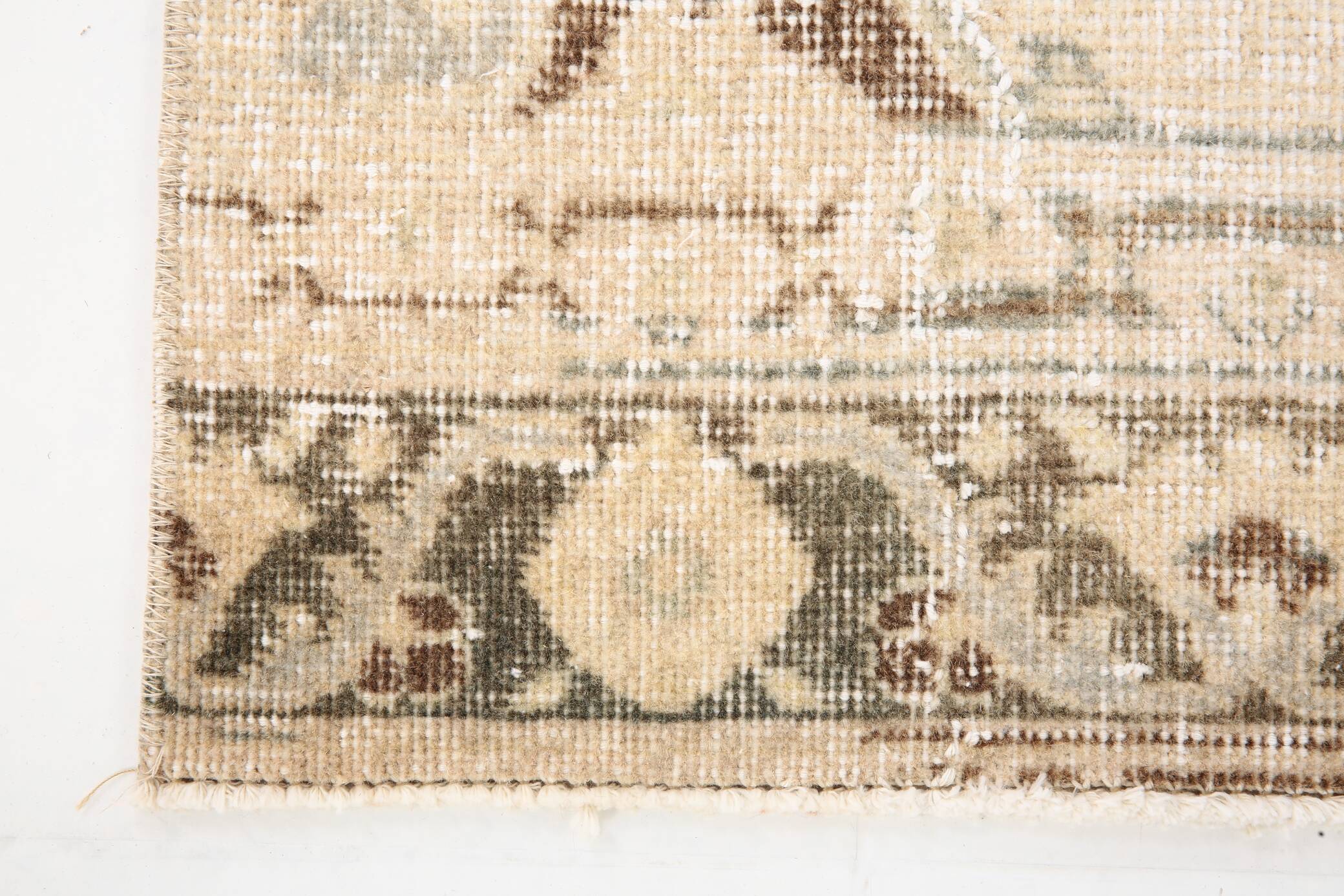 3x12 Brown & Beige Classic Persian Runner Rug, 90x379Cm