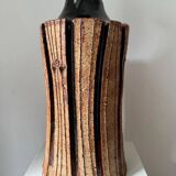 Large brutalist table lamp by Lene Regius, Denmark, 1970s