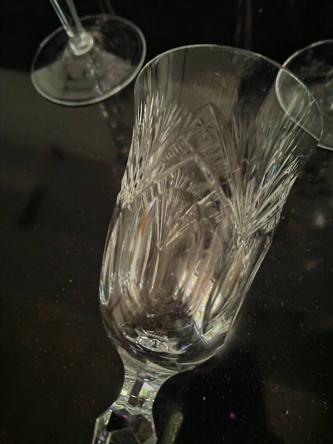 Cut Champagne flutes