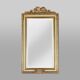 Classic baroque rococo mirror, romantically decorated 18th century style frame, France 1950s