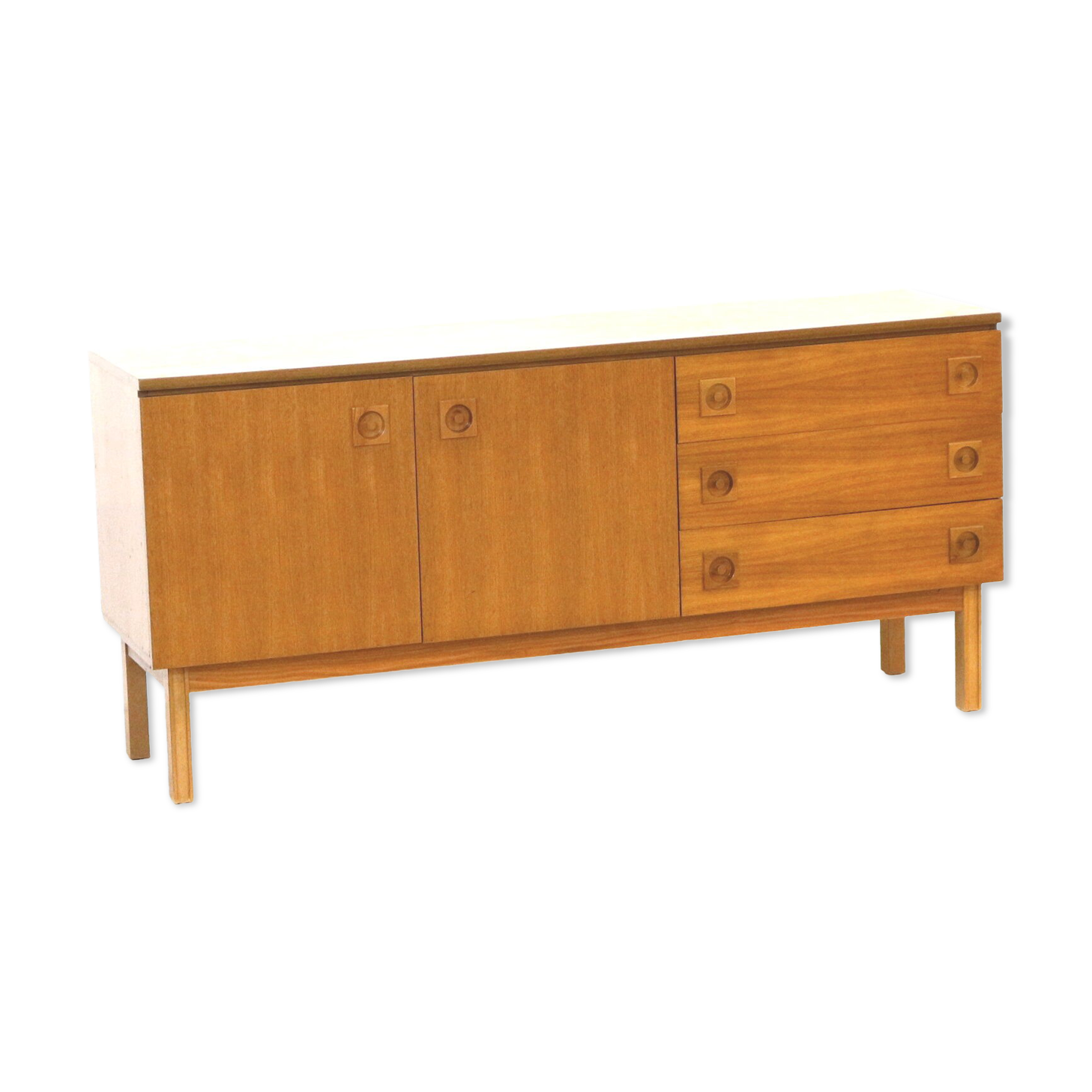 Vintage sideboard with drawers made in the 60s