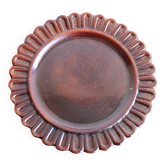 Assiette "Marguerite” en céramique vernissée