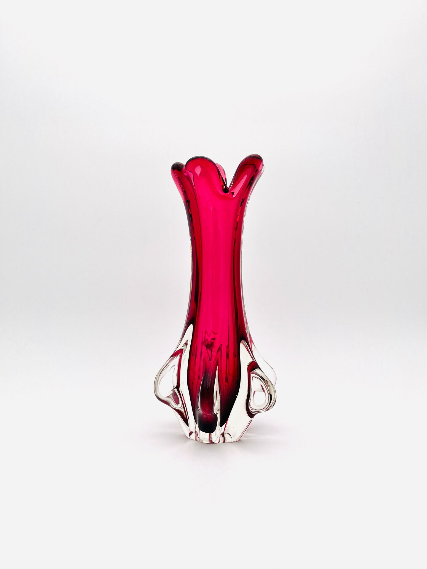Grand Murano Vase "Chambord" – Fratelli Toso – Sommerso Ruby - 1960