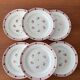 Set of 6 flat plates Sarreguemines & Digoin model Dominique