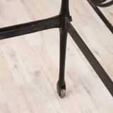 Antique wrought iron double bed, Italy 19th century