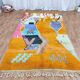 Beni ouarain rug woven in natural wool size 250cmx150cm