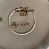 Sarreguemines earthenware cake plate