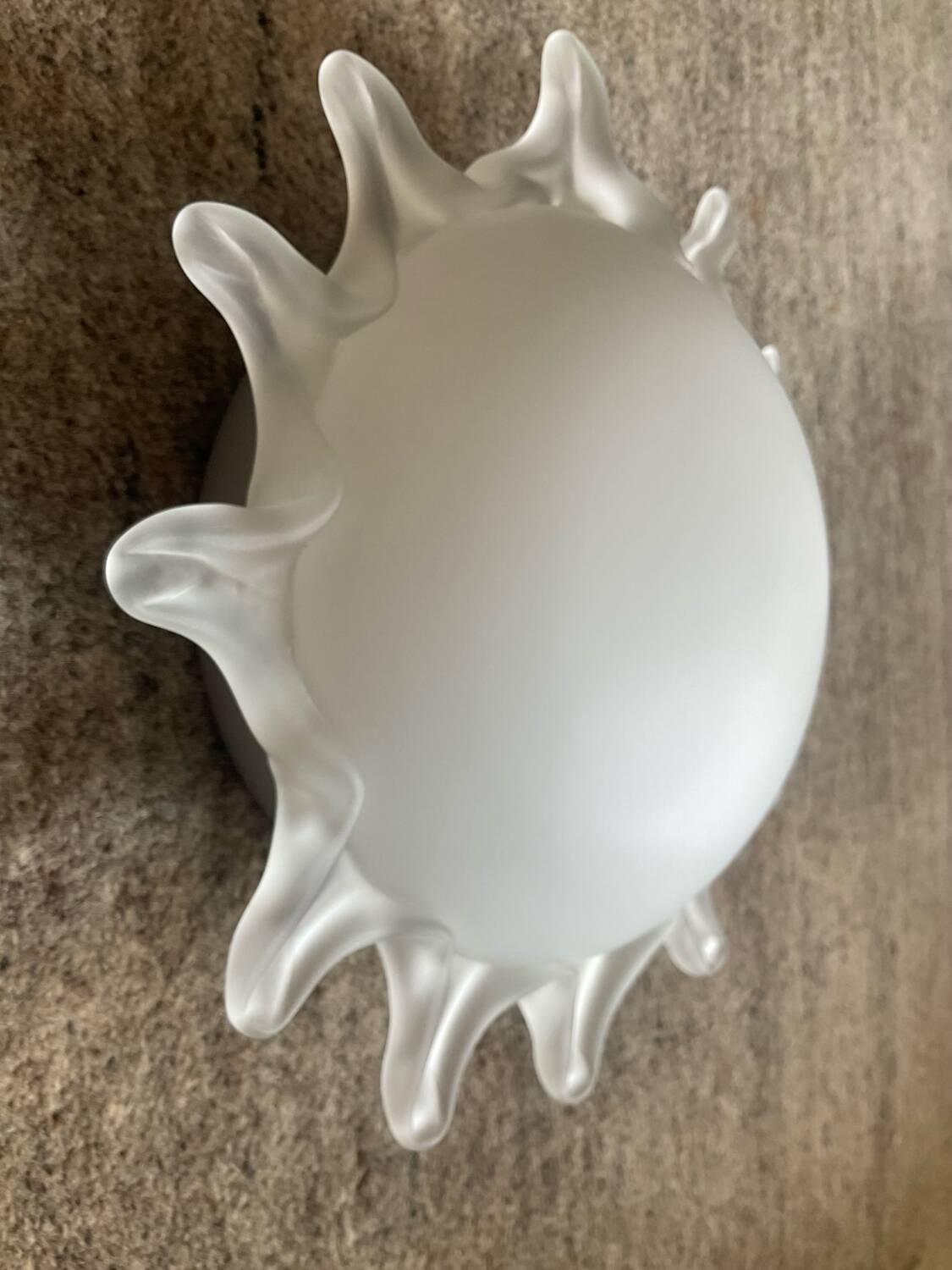 Vintage sun wall lamp in glass paste