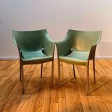 Set of 8 colorful chairs DR NO, Philippe Starck