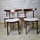 Scandinavian dining chairs, set of 4, 1970's