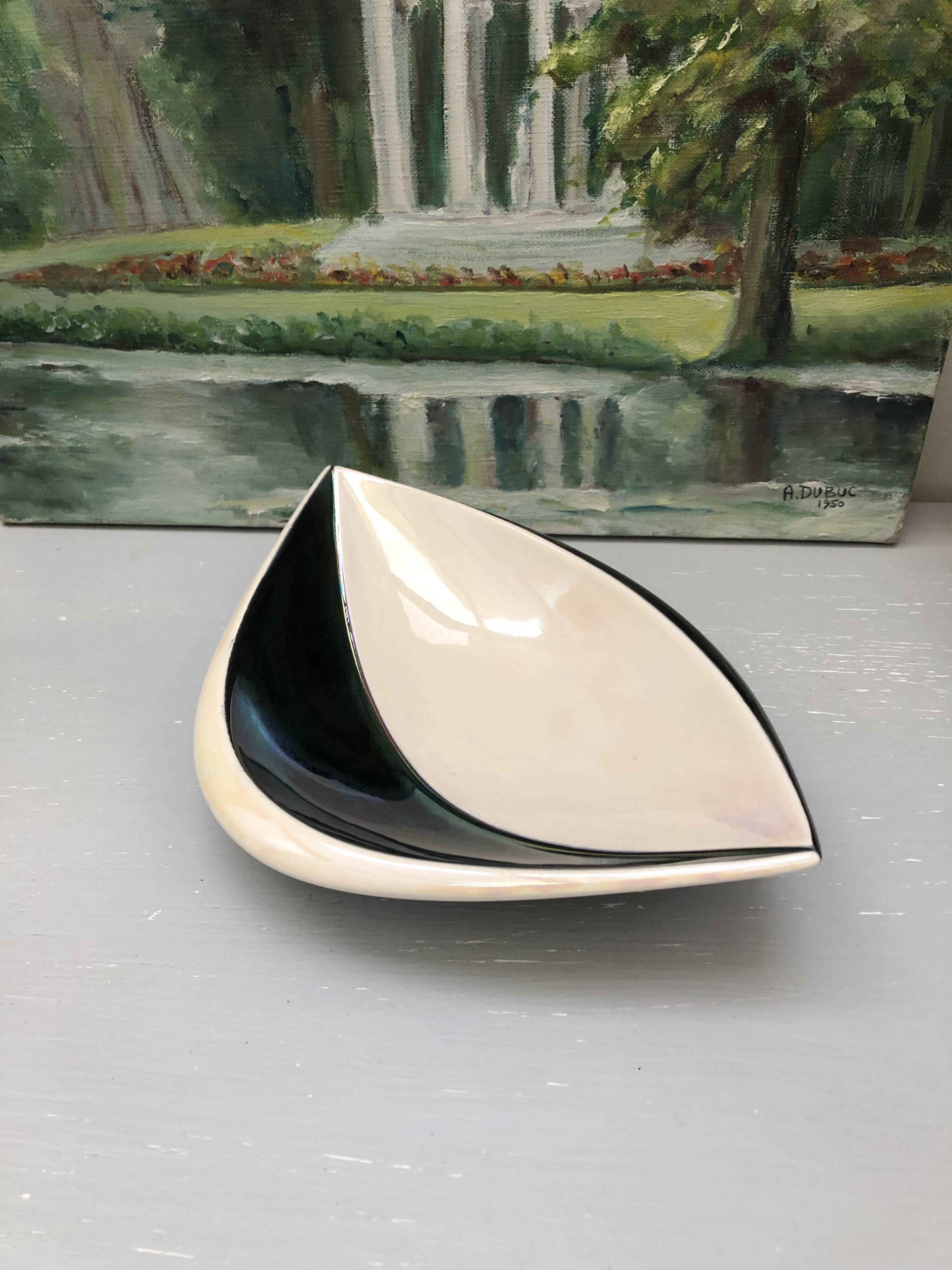50s/60s designer storage cup. Verceram