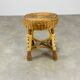Tabouret rotin années 60 osier