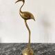 Oiseau en laiton doré 36 cm