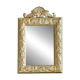 Antique gilded shell mirror with arabesque moldings