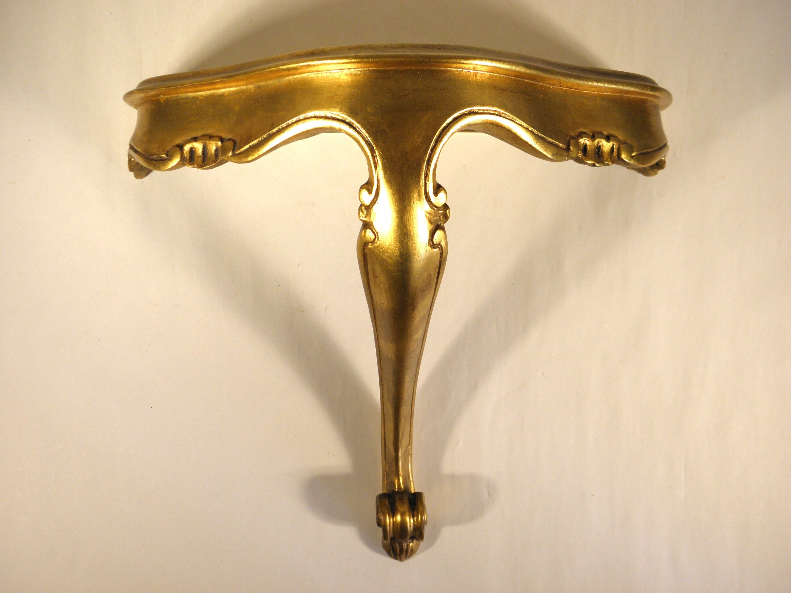 Wall console gilded 35 cm