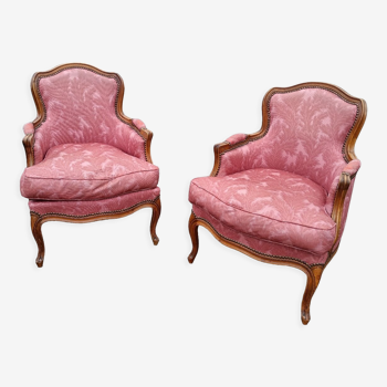 Pair of antique armchairs louis xv style