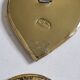Set of 4 small wall mirrors in brass, geometric shapes, 9 cm