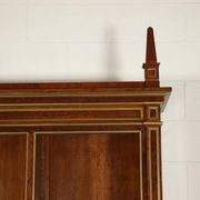 Empire library in mahogany veneer, sessile oak, France, early 19th century.