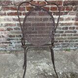 Fauteuil de jardin ancien Napoléon III vers 1880