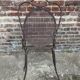 Fauteuil de jardin ancien Napoléon III vers 1880