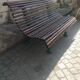 Banc de jardin ancien avec pieds en fonte