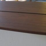 Danish teak wall mirror with shelf, 1960s