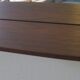 Danish teak wall mirror with shelf, 1960s