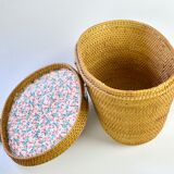 Chinese wicker tea basket